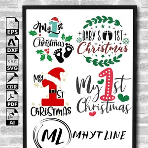 Baby’s first Christmas svg bundle | My first Christmas svg | First Christmas svg | baby’s first Christmas svg | ornament svg