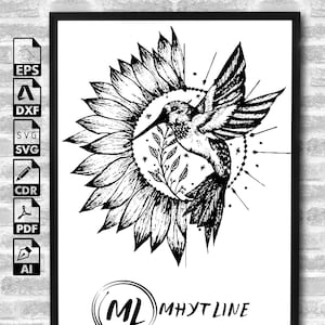Hummingbird Svg, Hummingbird Clipart, Hummingbird Flowers Svg, Humming Bird Svg, Bird svg, Hummingbird Vector, Hummingbird Cricut Cut file