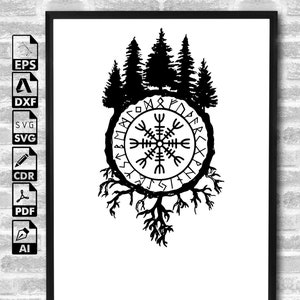 Celtic Runes Vector files / Viking Silhouette / Viking pattern / Viking Clipart / Vector Graphics / For Cricut /Viking Svg Instant download