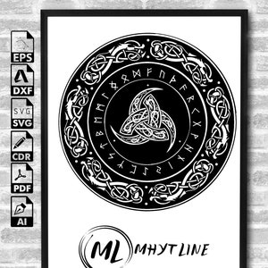 Viking Svg, Celtic Svg, Celtic Decor Svg, Tree of life svg, celtic ornament, celtic knot svg, Valhalla svg, viking knot svg, celtic design