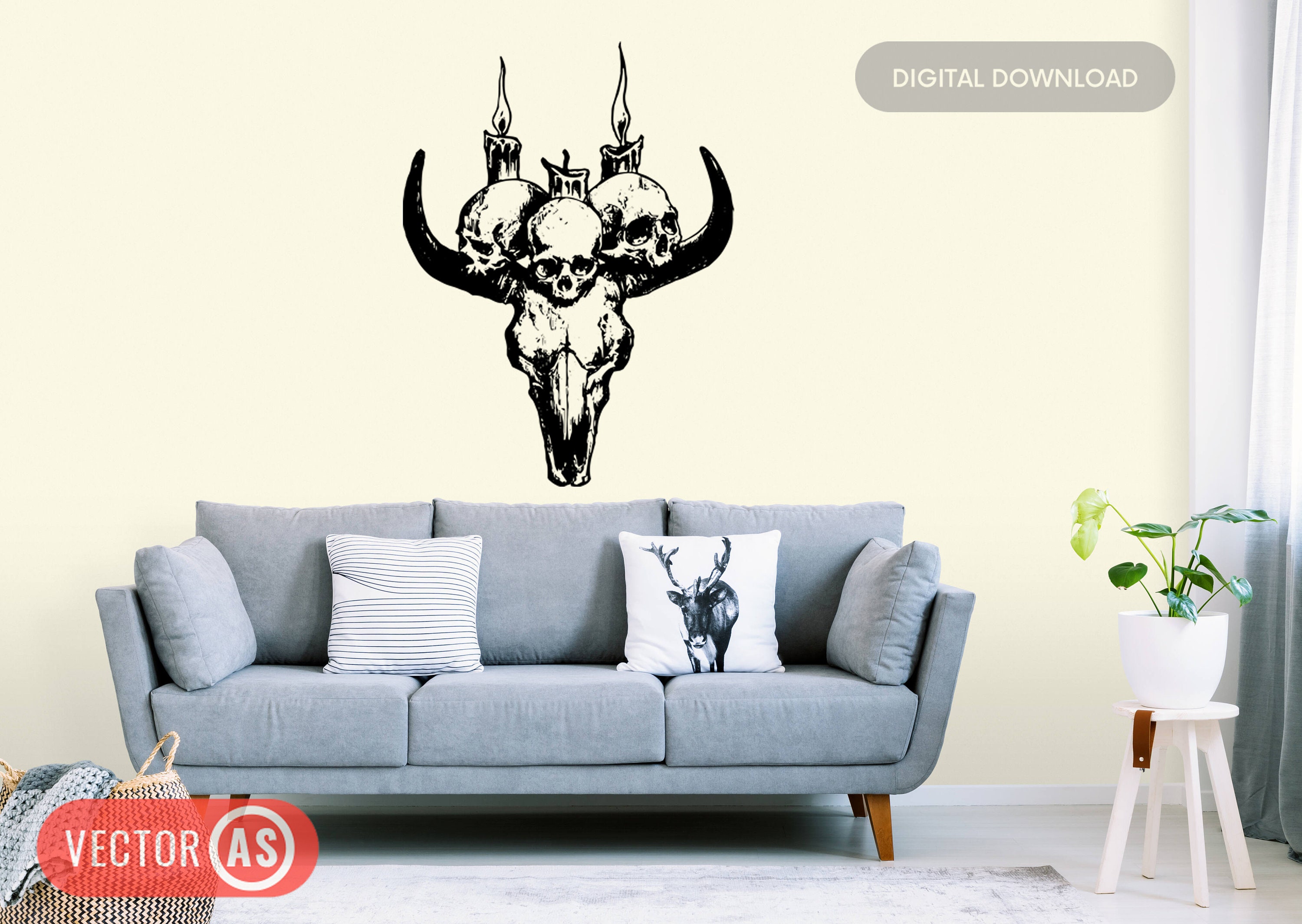 Sigil of Baphomet SVG PNG PDF Jpg Satanic Seal Instant Download ...