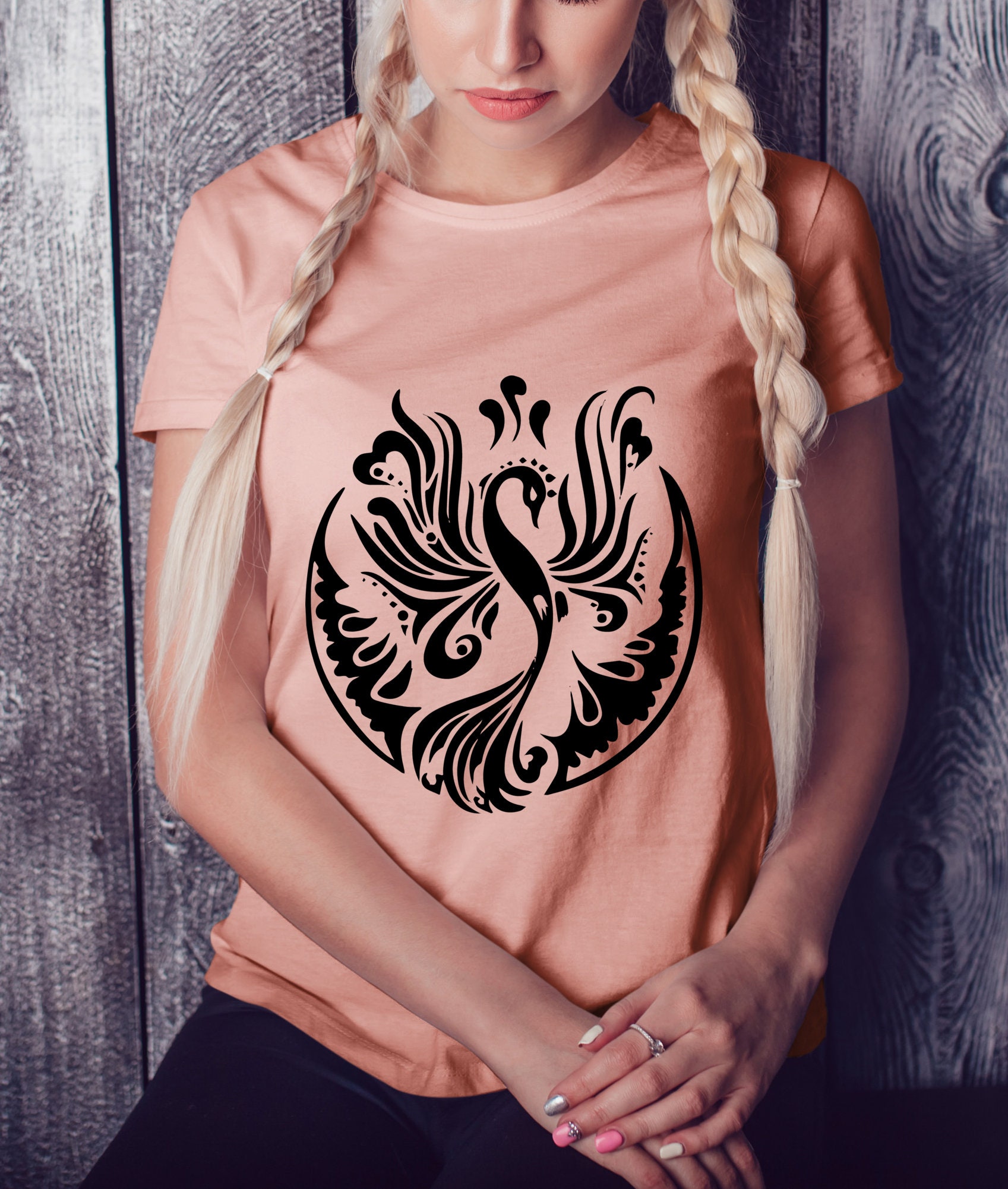Phoenix SVG Fire Bird SVG Mythical Animal SVG Wings Svg Rise From the ...