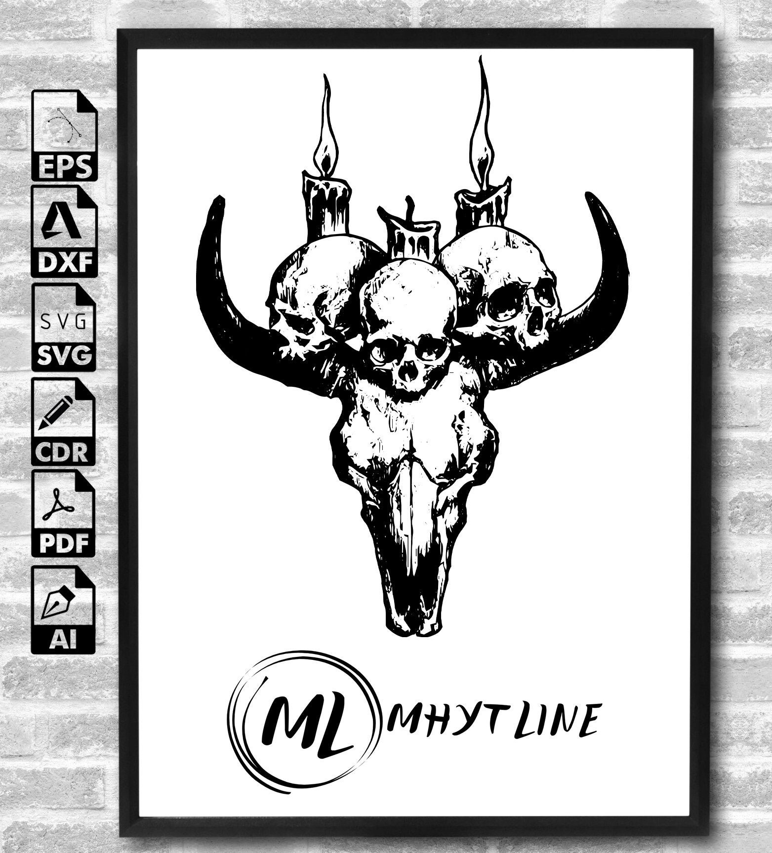 Sigil of Baphomet SVG PNG PDF Jpg Satanic Seal Instant Download ...