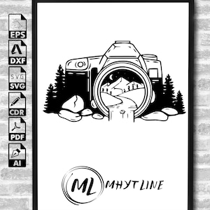 Camera SVG, Photographer SVG, Photography SVG, Floral, Photo Taking svg, selfie svg, Photographer Shirt svg, Cut Files For Cricut,Silhouette