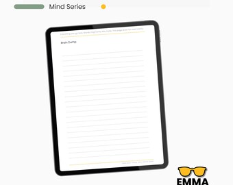 Brain Dump Worksheet – Mental Clarity Template (PDF/PNG Download, A4/US Letter Size)