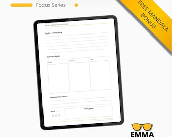 Time Control – Focus Session Sheet – When Your Time Feels Unmanaged – Calm Structure