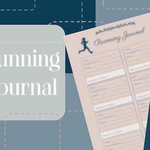Printable Running Log Template, Printable Running Journal,Running Tracker, Cardio Training Log, Health and Fitness Journal, Instant Download