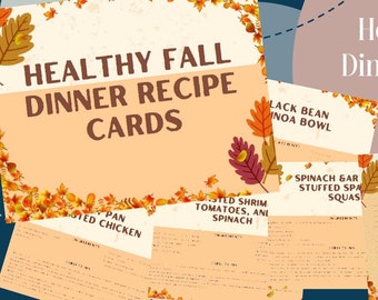 Healthy Fall Recipe Cards