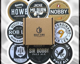 Newcastle United Football Beer Mats – Coasters Gift Set for Newcastle Fans | 2nd Edition | Football Fan Gift | Beer Lover Present | NUFC