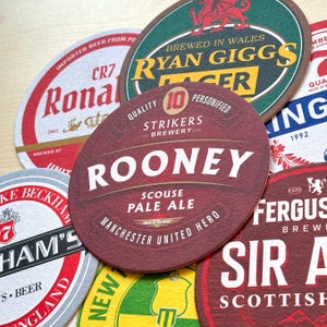 Manchester United Football Beer Mat Coasters Perfect Gift or Present For Any Man U Fan image 5