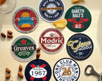 Tottenham Football Beer Mat Coasters - The Perfect Gift or Present For Any Tottenham Fan