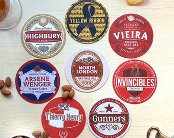 Arsenal Football Beer Mat Coasters Perfect Gift or Present For Any Arsenal Fan