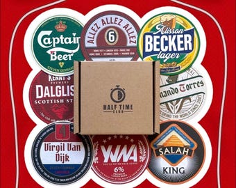 Liverpool Beer Mats – Coasters Gift Set for Liverpool Fans | 1st Edition | Football Gift | Beer Present | Home Bar/Garden Accessory | LFC