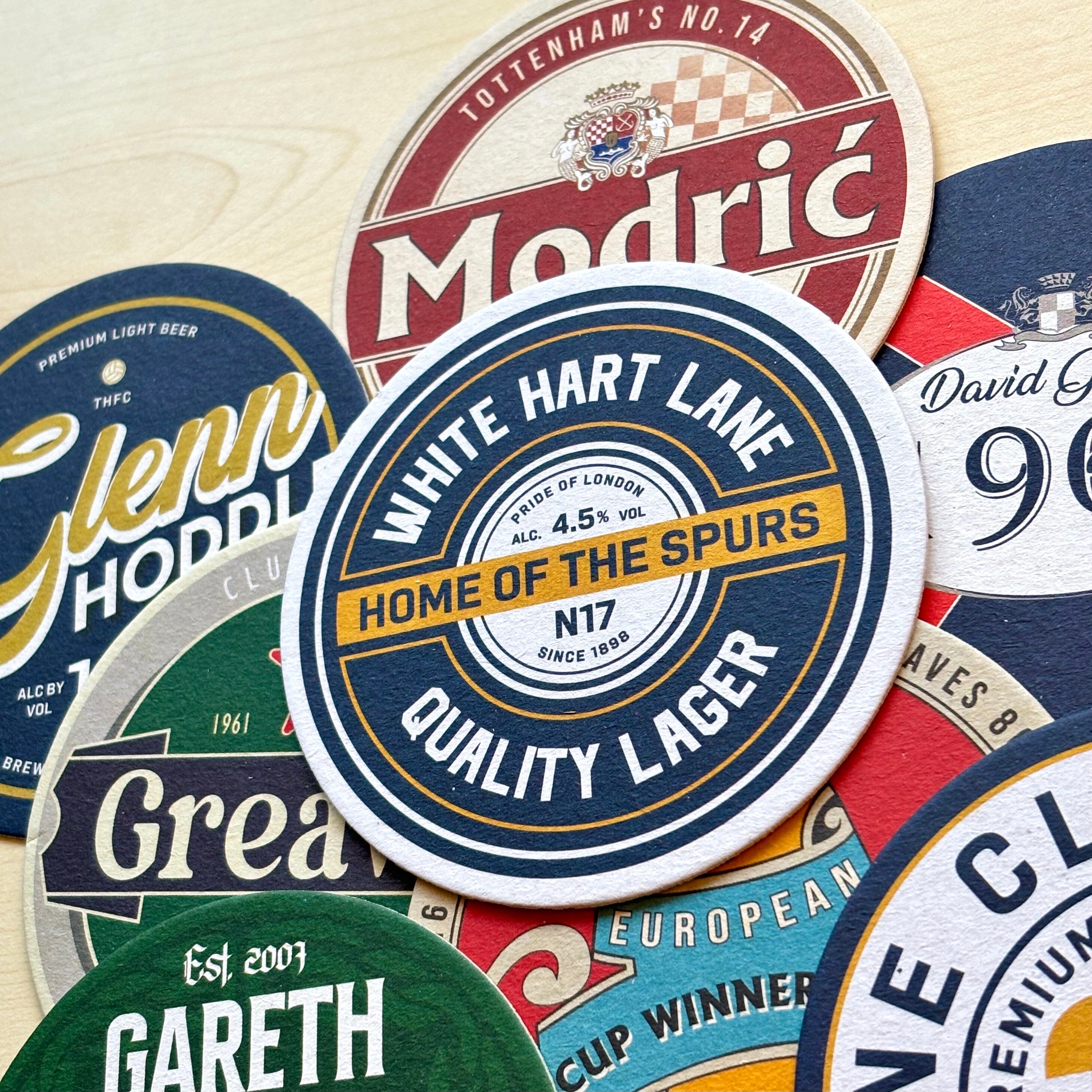 Tottenham Football Beer Mat Coasters the Perfect Gift or Present for