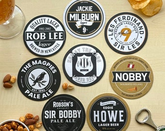 Newcastle Football Beer Mat Coasters 2nd Editions - The Perfect Gift or Present For Any Newcastle Fan
