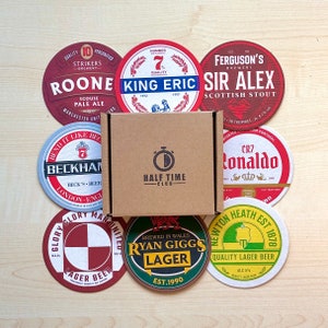 Manchester United Football Beer Mat Coasters Perfect Gift or Present For Any Man U Fan image 2