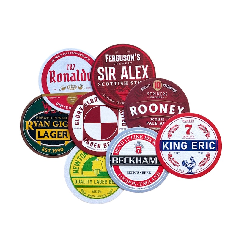 Manchester United Football Beer Mat Coasters Perfect Gift or Present For Any Man U Fan image 9