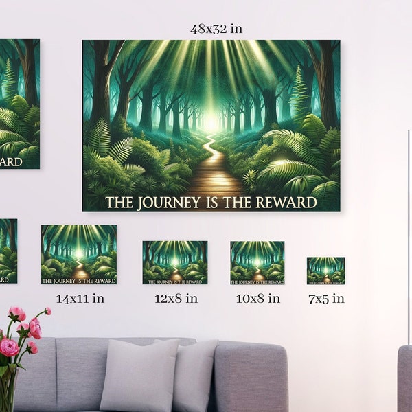 The journey is the reward , Quote Wall Art, Digital Print Download, Digital Download Wall Print, Office Wall Decor,Printable Wall Art