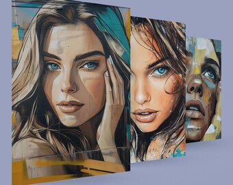 9x Graffiti art, Vibrant high Quality Modern Street Art, Wall Art, Abstract, Urban Wall Decor, Artistic Living Room Decor.