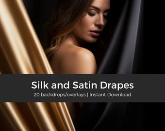 Silk and Satin drapes | Boudoir Photography | Portrait | Photography Prop, Studio Background, Intimate Photo Shoot, Feminine