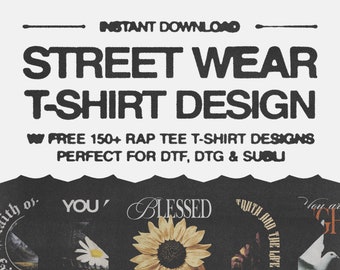 T-shirt Streetwear Design, Urban T-shirt Design, Premium T-shirt Design, T-shirt Print Design, Clothing Print Design, DTG, DTF, Subli