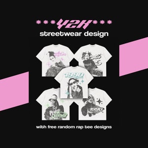 Y2K Streetwear Design, Y2k Tshirt Design, 90s Tshirt Design, Rap Tshirt Design, Streetwear Design, Modern Tshirt Design, Urban Tshirt Design