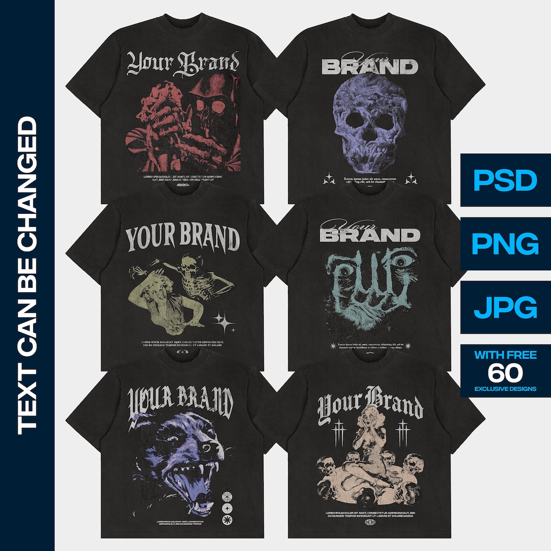 Custom Streetwear T Shirt Designs Template, Bootleg Custom Designs Custom Streetwear T Shirt Designs Template, Bootleg Custom Designs