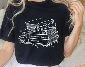 Book Tropes Comfort Colors T-Shirt, Booktok Reader Tee