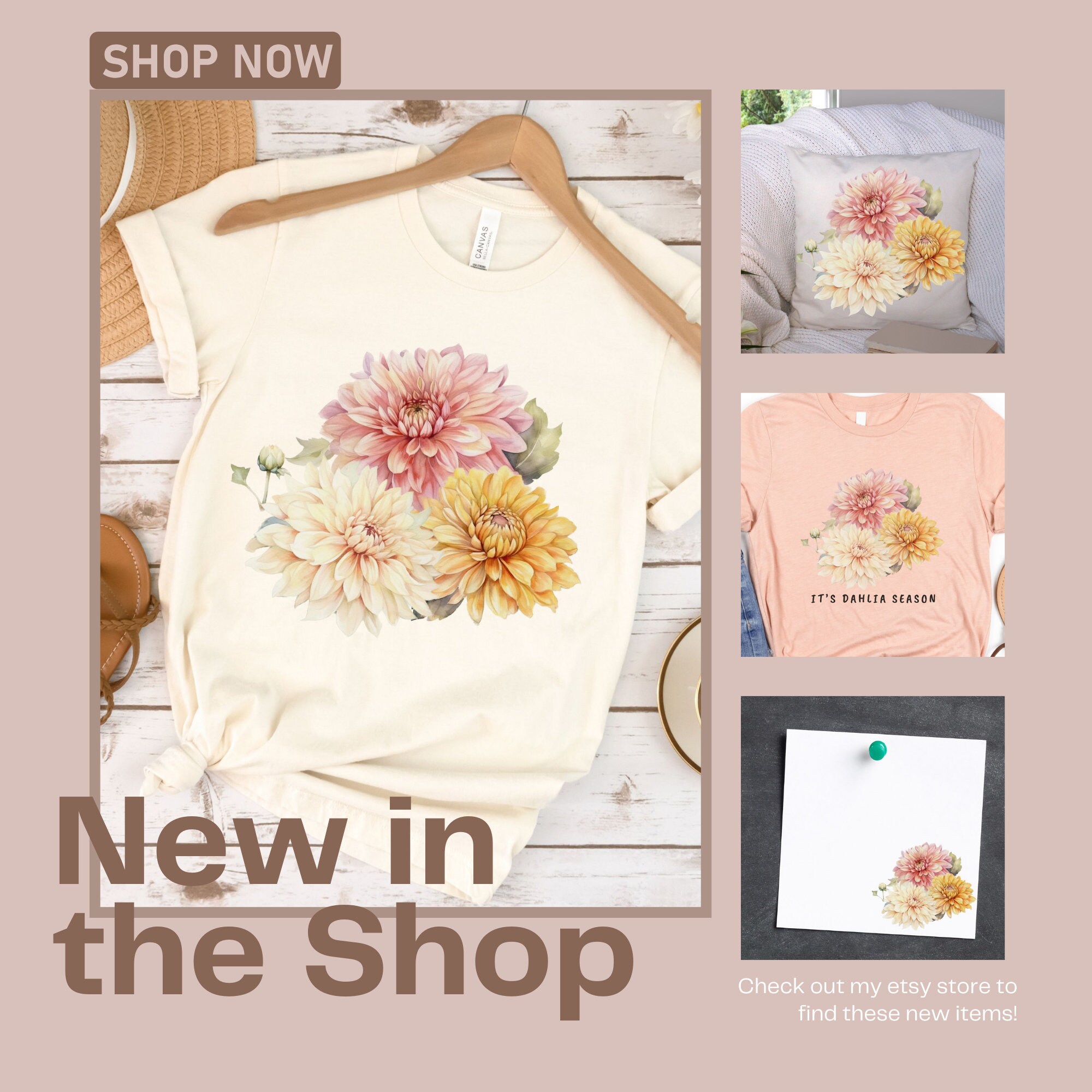 Good Boyfriend Shirt - Capri Floral Dahlia - FINAL SALE main image 1