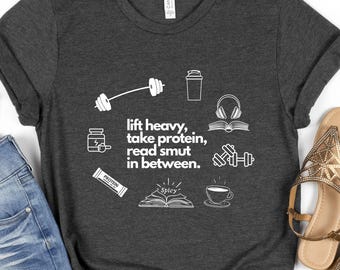 Bookish Gym Shirt, Smut Reader Tee, Funny Bookworm Workout Top