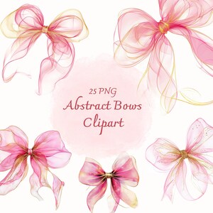 Clipart noeud rose abstrait Png, pour la fête des mères, pour la fête des sexes, Clipart noeud coquette, noeud papillon abstrait, Clipart ruban coquette