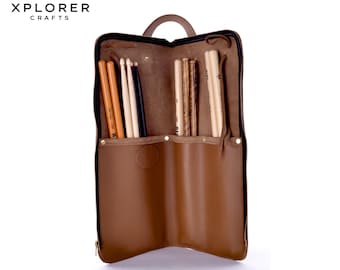 Personalized Leather Drumstick Bag, Drumstick Holder, Drummer's Bag, Drumstick Case, Custom Leather Stick Bag, Gift For Musicians.