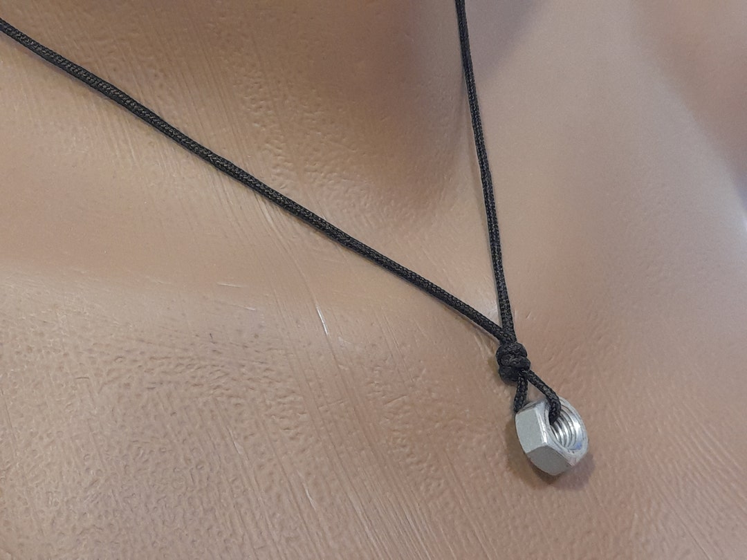 Nut Pendant Nuts and Bolts Hex Nut Necklace Mechanic Gift Etsy