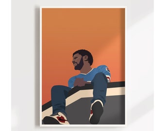 J. Cole '2008 Forest hills Drive' Album Cover Art Poster - Hip-Hop Music Wall Decor - Customizable Rap Art Print