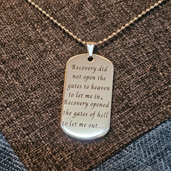 Recovery Dog Tag