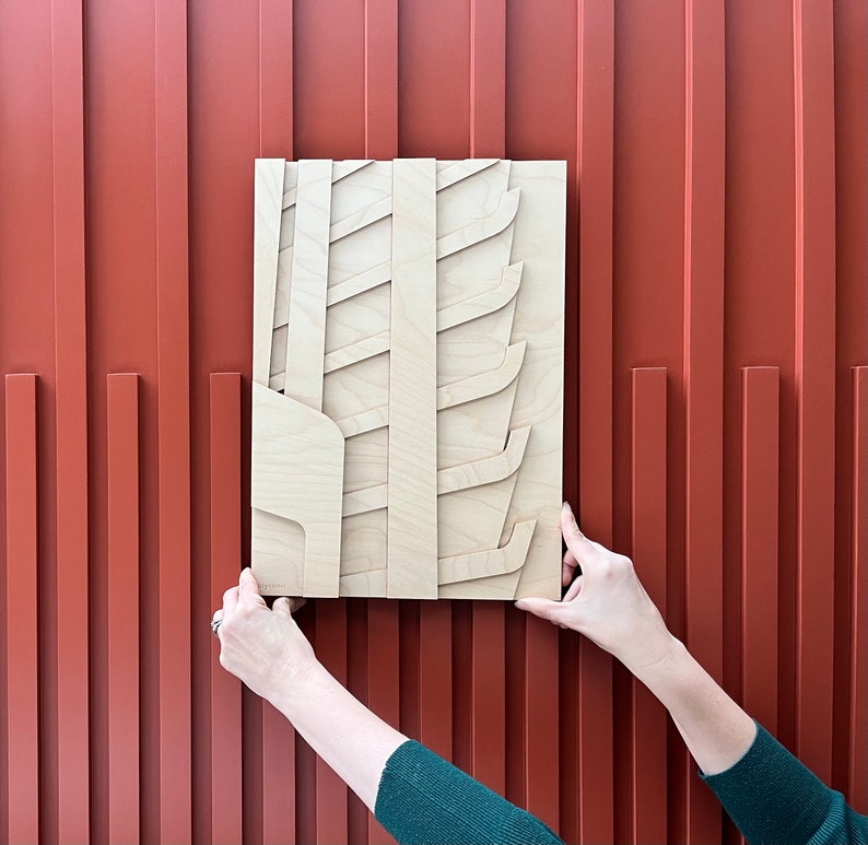 Barbican entrance, plywood relief image 5