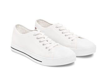 Lage sneakers dames met rode pootafdruk | Leuke schoen voor huisdierenliefhebbers