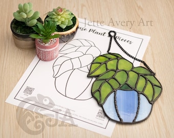 Pattern- House Plant #1 Stained glass Suncatcher