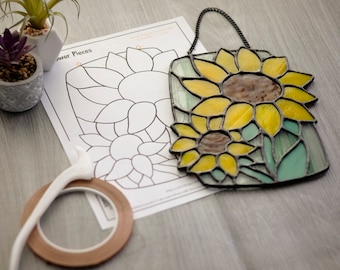 Pattern- Stained Glass Sunflower Suncatcher