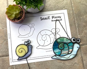 Pattern- Snail Suncatcher and Garden Stake