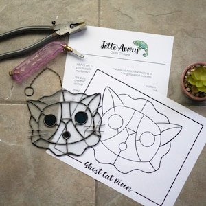 Pattern- Ghost Cat Suncatcher