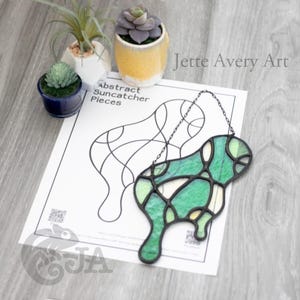 Pattern- Abstract Stained Glass Suncatcher