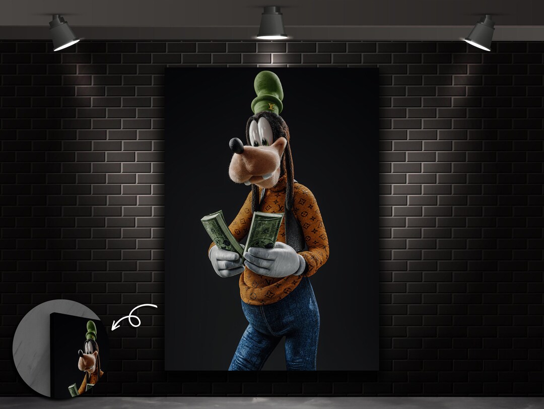 Goofy Comic Pop Art Goofy Gangster Mural Art Goofy Print Etsy