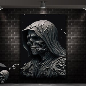 grim reaper 2 Art Board Print by Kaputtkowski Art Shop