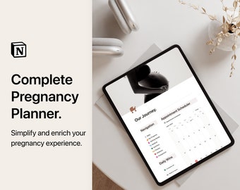 Notion Digital Pregnancy Planner - Detailed Tracker & Organizer - Essential for Expecting Moms - Baby Shower Gift Idea