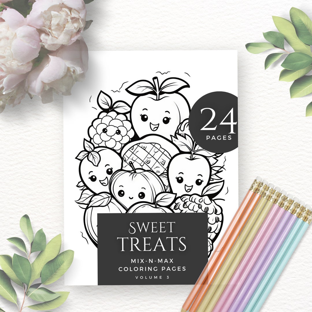 24 Coloring Pages Cute Fantasy Coloring Pages Printable - Etsy