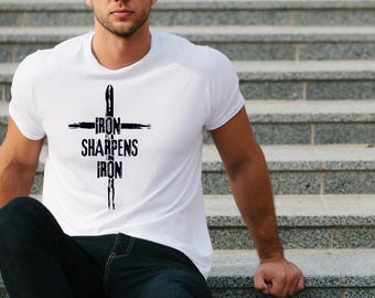 Iron Sharpens Iron SVG PNG: Christian Bible Verse Cut File (Digital Download)