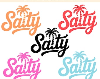Salty Summer SVG: Beach Vibes Graphic (Digital Download)