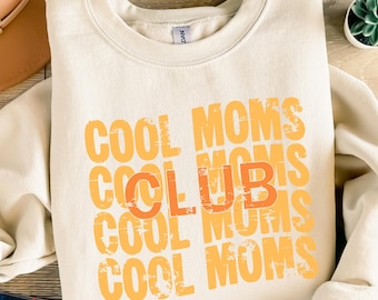 Cool Moms Club Graphic – Typography Mama Super Woman Graphic Transparent SVG PNG Digital Download Shirt Design