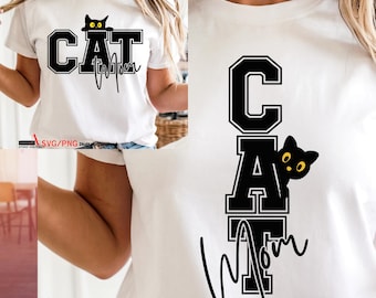 Cat Mom SVG PNG , Cat Mama Svg, Paw Mom Svg, Love Cats Svg, Pet Svg, Cat Lover Svg, Cat Lover Gift, Mom Shirt Svg, Cat Mom T-Shirt Svg